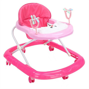 China wholesale 360 degree rotating Baby Walker with Music Swivel Wheels Baby Adjustable Walker Anti-o-leg Baby Trolley