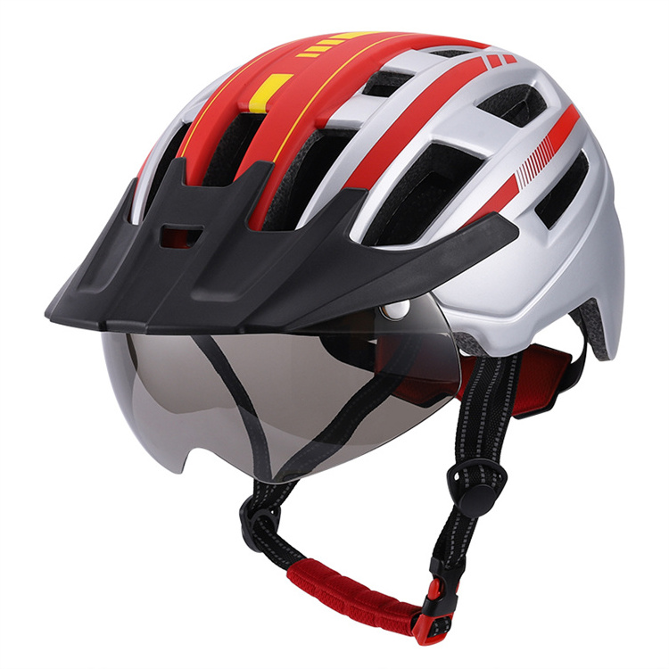 Nutshell MTB Adult Biker Helmet Comfortable Liner Safety Bike Helmet Downhill Helmet with Visor