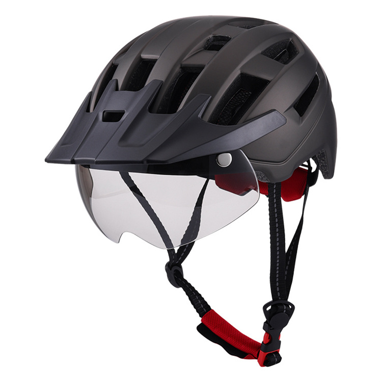 Nutshell MTB Adult Biker Helmet Comfortable Liner Safety Bike Helmet Downhill Helmet with Visor