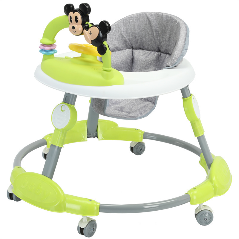 China wholesale 360 degree rotating Baby Walker with Music Swivel Wheels Baby Adjustable Walker Anti-o-leg Baby Trolley