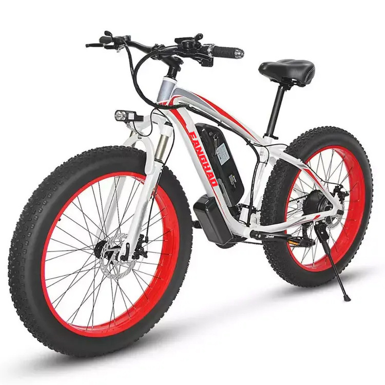 FANGHAO 48v 500W ebike Full Suspension MTB 26 inch Fat Tire bicycle downhill Electric mountain bike for adult