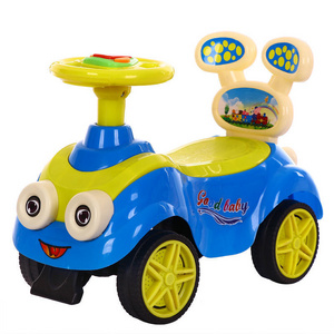 plastic baby driving toys swing car with lights/pu wheels swing car kids toys/ european standard children swing car for sale