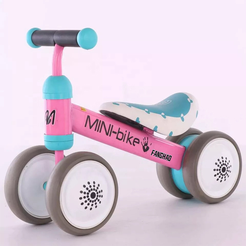 factory wholesale cheap price 4 wheels kids exercise balance bike no pedal kids ride on car for baby 1 to 3 years old