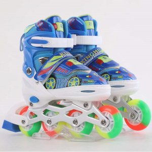 Hot Sale Popular Flashing Children Boys Girls Skate Shoes Inline Roller Skates For Kids