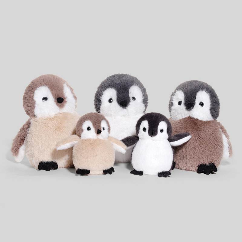 Cute super soft plush toys penguin kids gift wholesale custom grey plush animal penguin soft toy