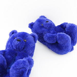 Custom plushie Plush Toys cute bear slipper Teddy Bear Slippers House Bedroom Fur Winter for Women