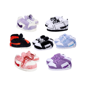 Sneaker Slippers Fashion Multiple Designs Warm Indoor Sneaker Slippers Winter Plush Sneaker Slippers