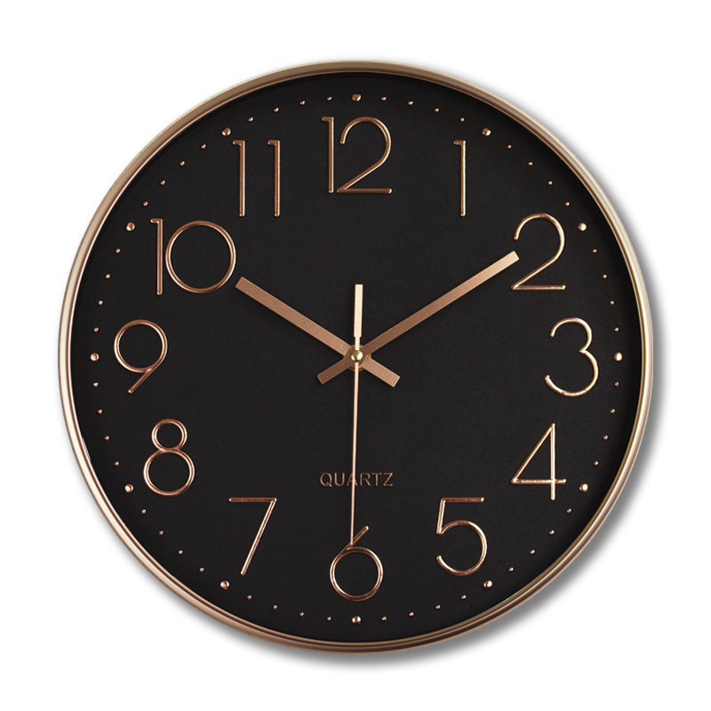 Minimalist 12 Inch Home Decoration Cheap Plastic Wall Clock Quartz Wall Clock Mechanism For Home Office Shop