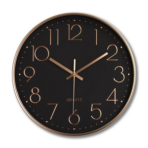 Minimalist 12 Inch Home Decoration Cheap Plastic Wall Clock Quartz Wall Clock Mechanism For Home Office Shop