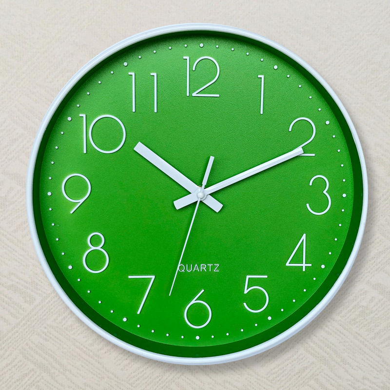 Minimalist 12 Inch Home Decoration Cheap Plastic Wall Clock Quartz Wall Clock Mechanism For Home Office Shop