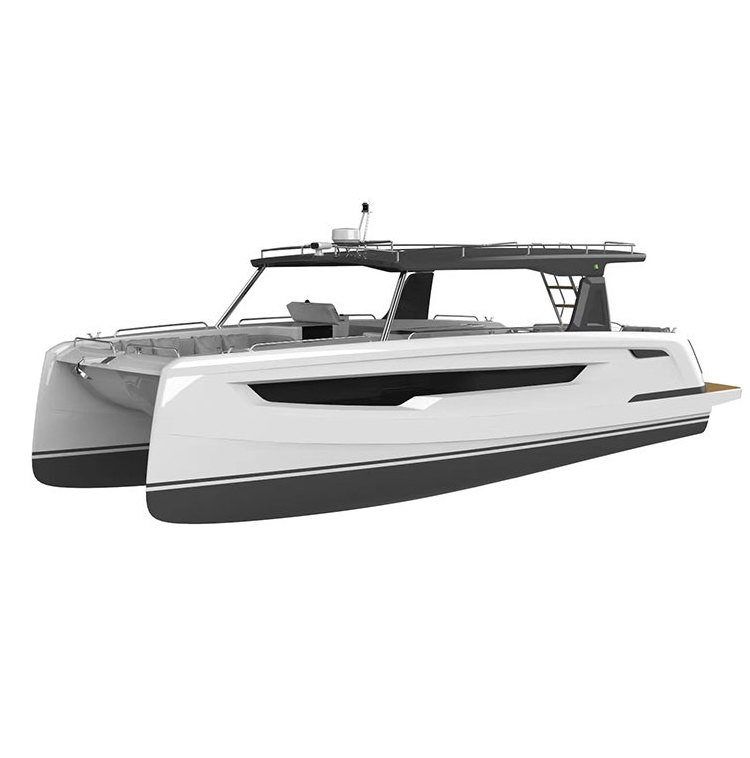 China New Design High Quality Luxury Catamaran Pontoon Yacht Boat for Sale