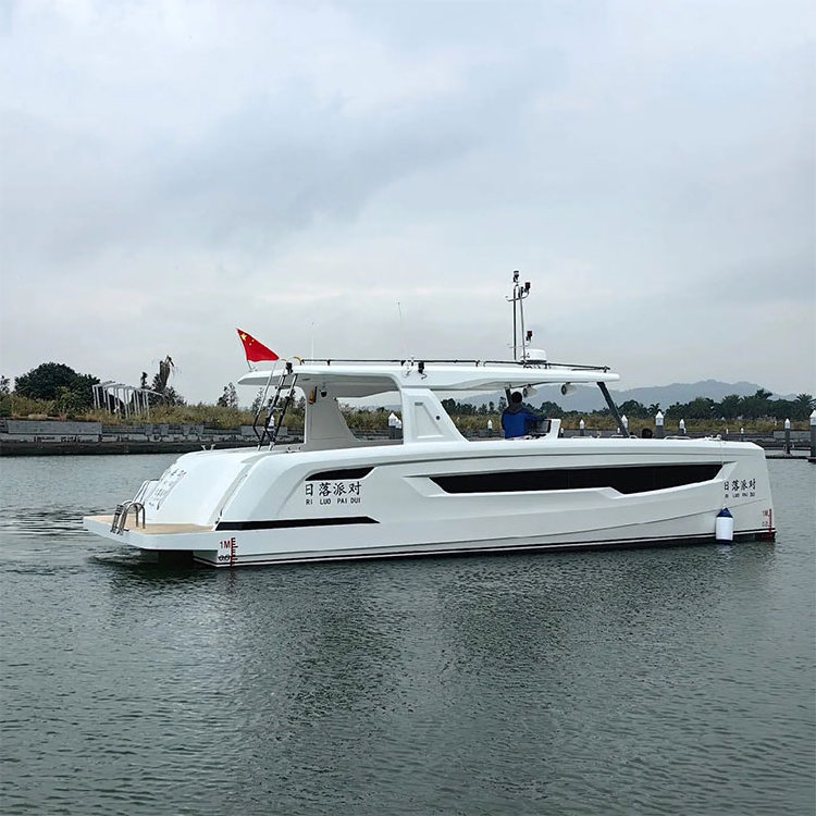 China New Design High Quality Luxury Catamaran Pontoon Yacht Boat for Sale