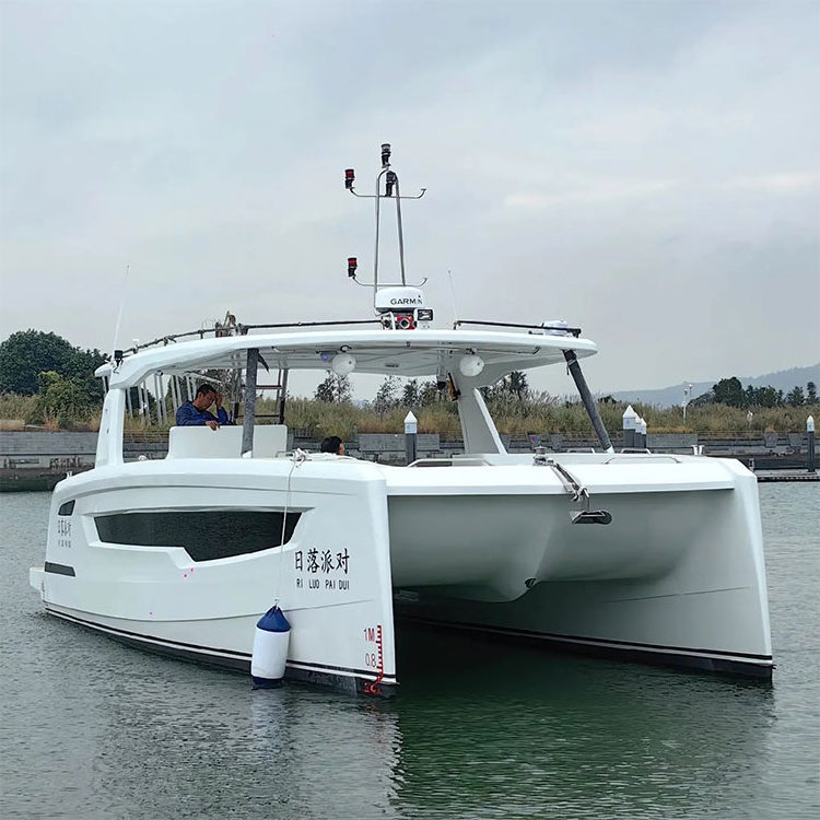 China New Design High Quality Luxury Catamaran Pontoon Yacht Boat for Sale