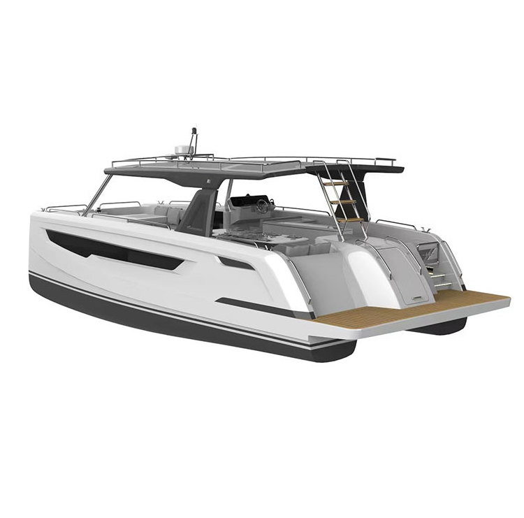 China New Design High Quality Luxury Catamaran Pontoon Yacht Boat for Sale