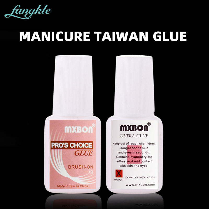 Fangkle customized label good quality 7g pink nail tips mxbon nail glue for professional use