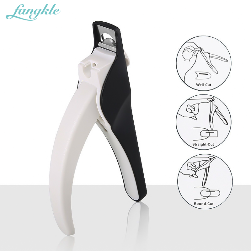 Fangkle wholesale Nail Tips Cutter Acrylic False Nail tips Nipper U Shape Stainless Steel Nail Clipper