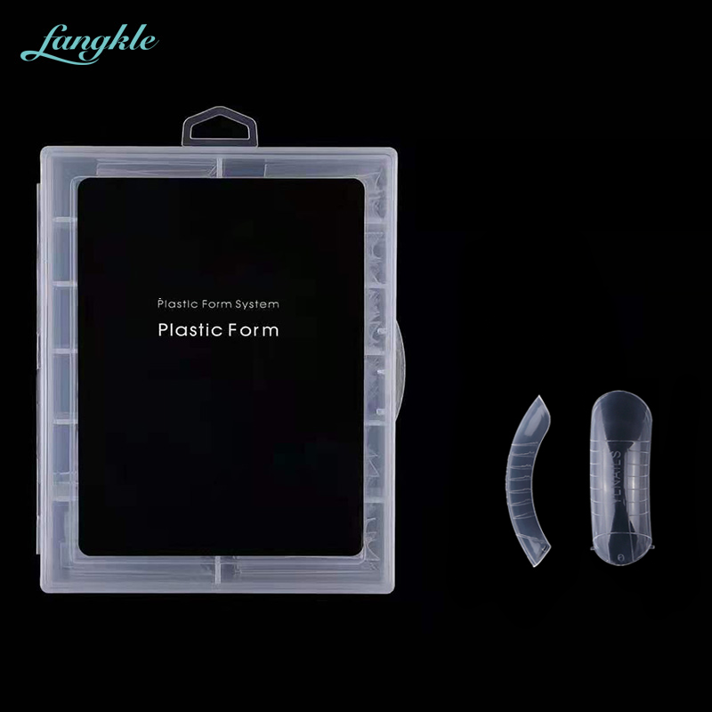 Fangkle Hotselling Curve Artificial Fingernails Wide Full Clear  Mold Acrylic Nails Tips Wholesaler