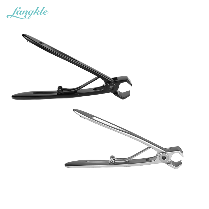 Fangkle Wholesale custom logo stainless steel ultra sharp professional large opening  nail clippers for manicure