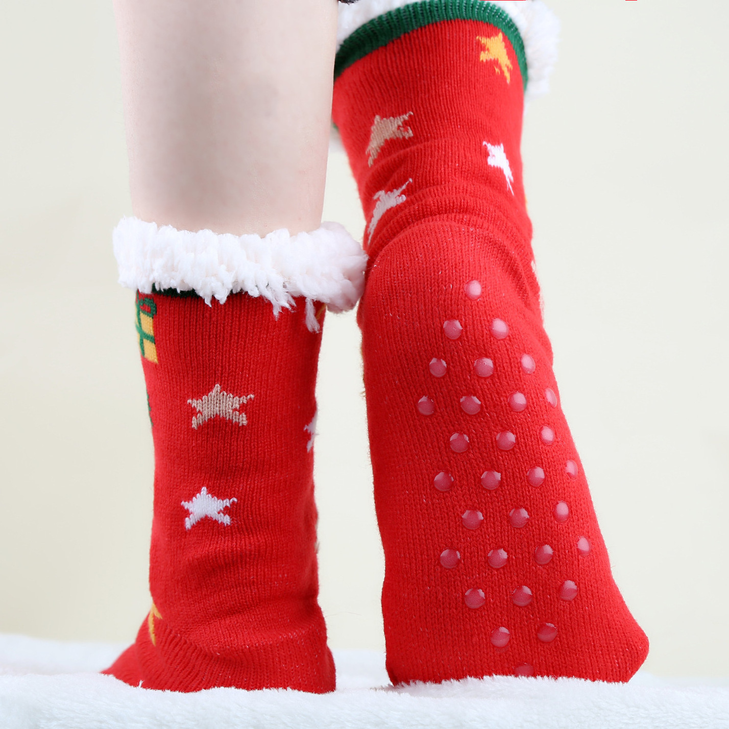 Autumn and Winter Floor Socks Snow Socks Thickened and Fleece Home Sleeping Carpet Socks