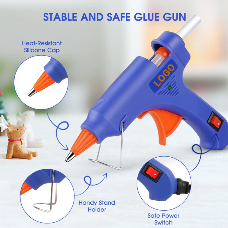 Wholesale OEM Quality Guarantee Small Hot melt Glue Gun 20 Watt Electric Glue Gun for DIY handmade