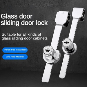 328 Glass Cabinet & Display Locks - Sliding Door Security with Sawtooth Design