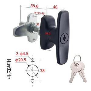 customizable High quality 92 Cam Latches T-shaped handle with adjustable spacing tongue lock right angle lock