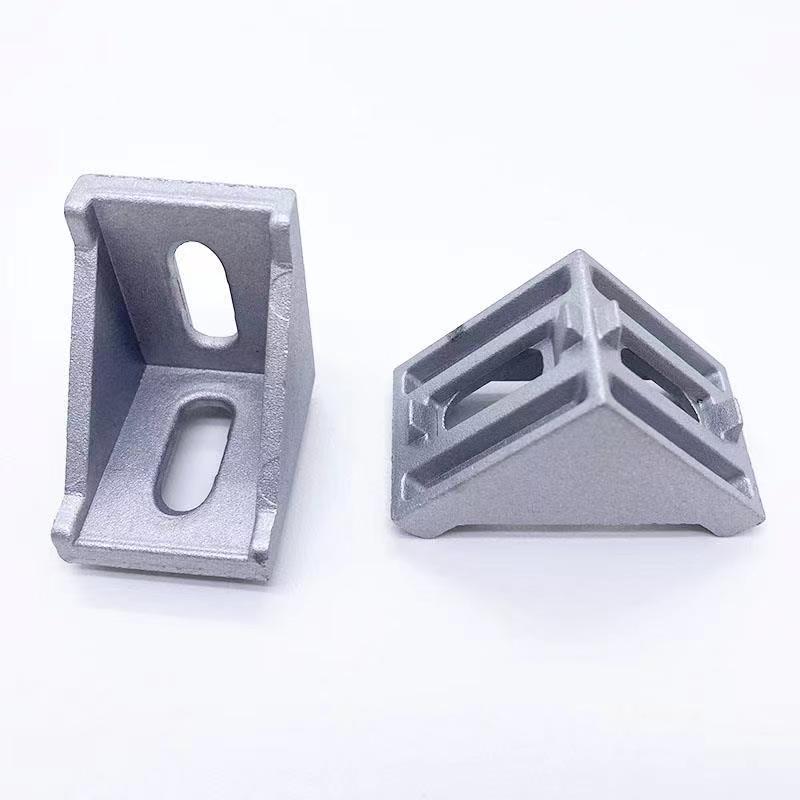 2020 3030 4040 4545 Series Aluminum Alloy Right Brace Corner Joint Angle Bracket Gusset for Aluminum Extrusion Profile