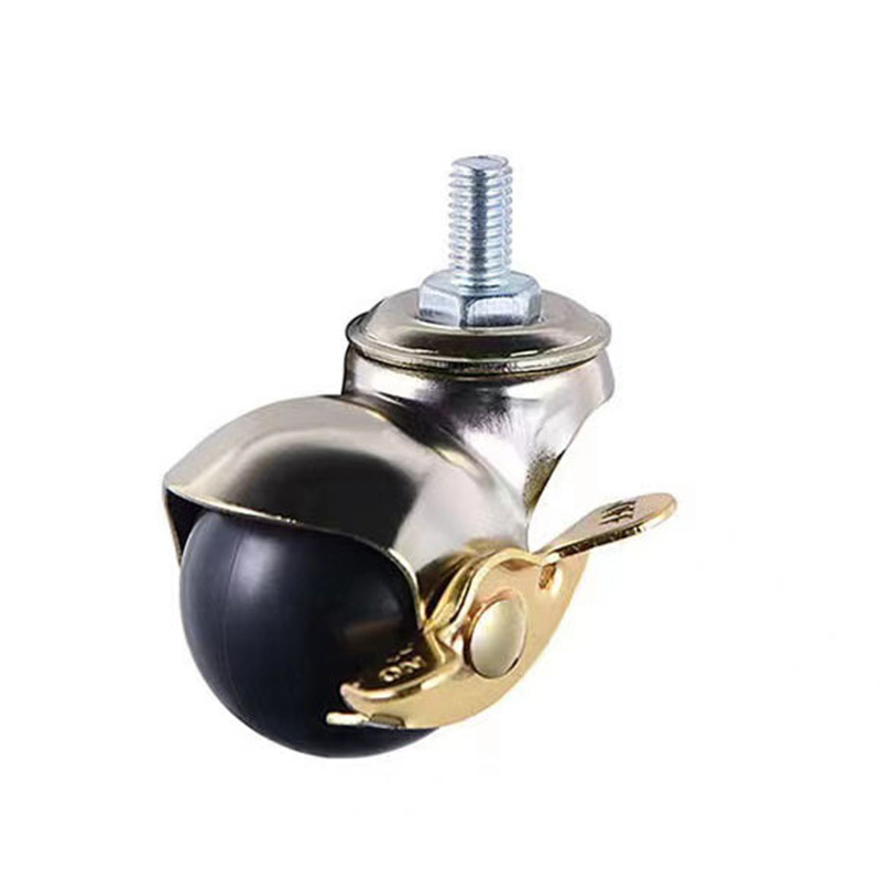 Custom 1inch 2inch electroplate antique brass metal furniture sofa ball caster