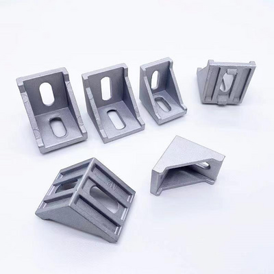 2020 3030 4040 4545 Series Aluminum Alloy Right Brace Corner Joint Angle Bracket Gusset for Aluminum Extrusion Profile