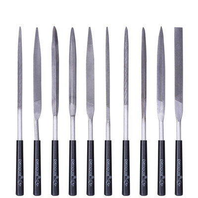 knife files Set for Woodworking and Metalworking: Includes Flat Triangle Half-Round and Square Steel professional knives file