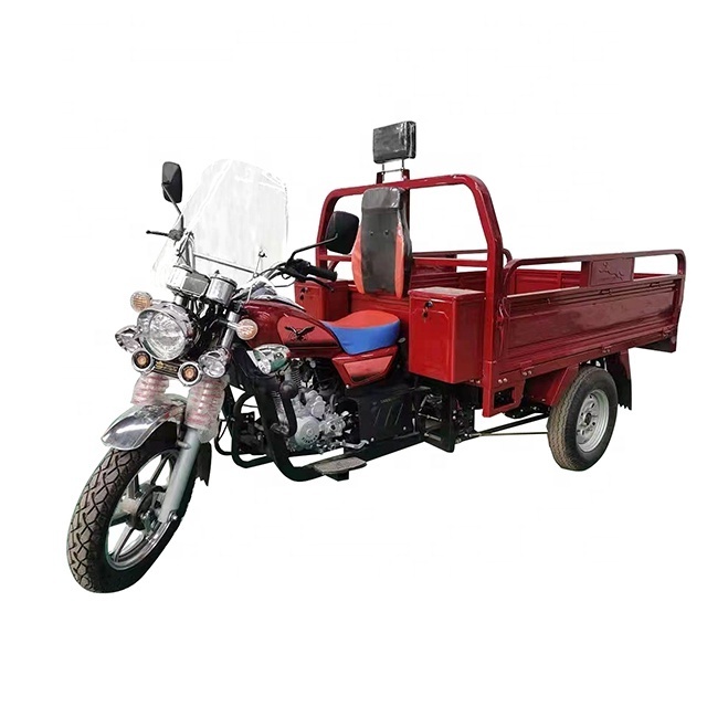 2024 New Model Motor Trike Three Wheel Tricycle Gasoline Tricycle Motorcycle Cargo Loader 3 Wheel Truck Water Coold Tricycle No