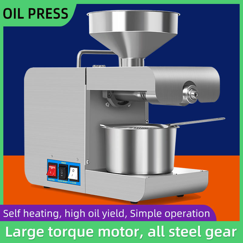 Sunflower sesame oil press cold press stainless steel small olive peanut sesame oil press