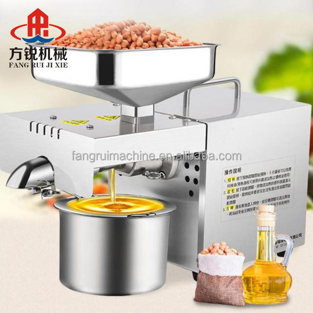 Sunflower sesame oil press cold press stainless steel small olive peanut sesame oil press