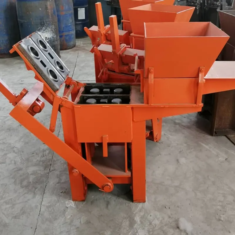 Industrial semi-automatic concrete cement hollow brick brick machine mechanical manual mud interlock brick press price