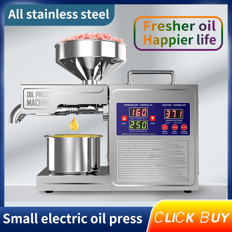 Hot Selling Full Automatic Mini Small Extraction Making Edible Olive Oil Press Machine