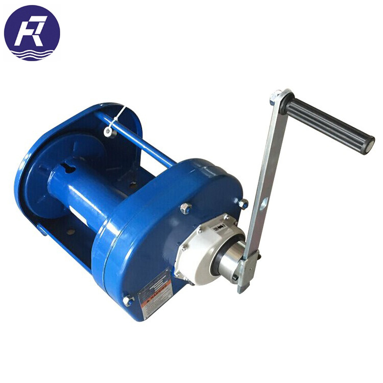 Heavy Duty manual hand crank cable boat anchor drum winch