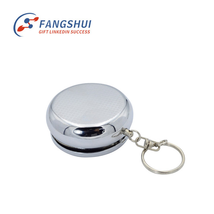 Mini metal pill case with cutter in stock portable out door gadget bulk stainless steel keyring medicine case keychain pill box