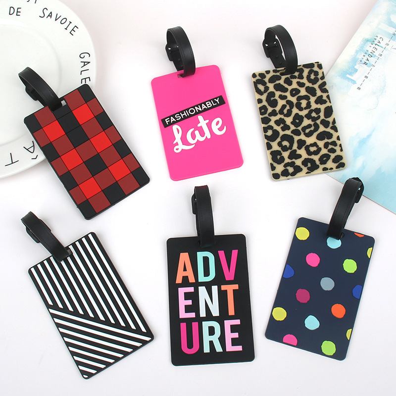 Wholesale customized High Quality Promotional Cute Silicone 3d Pvc Luggage Tag Blank White Pvc Luggage Tag Silicone Baggage Tag