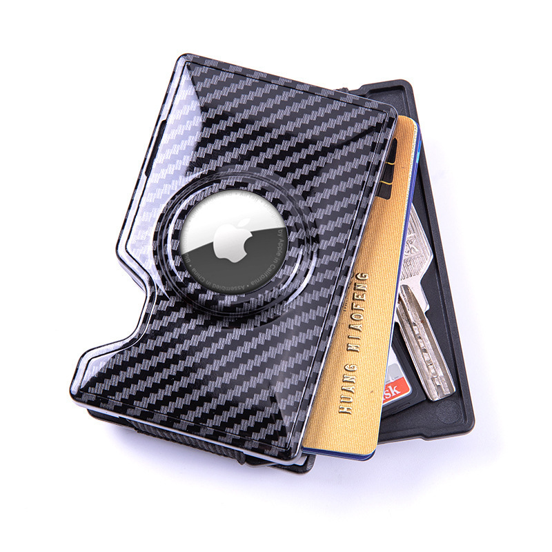 Double-deck Coin Purse RFID Minimalist Metal Card Holder Wallet Custom LOGO Money Clip RFID Aluminum Wallet Men Card Holder