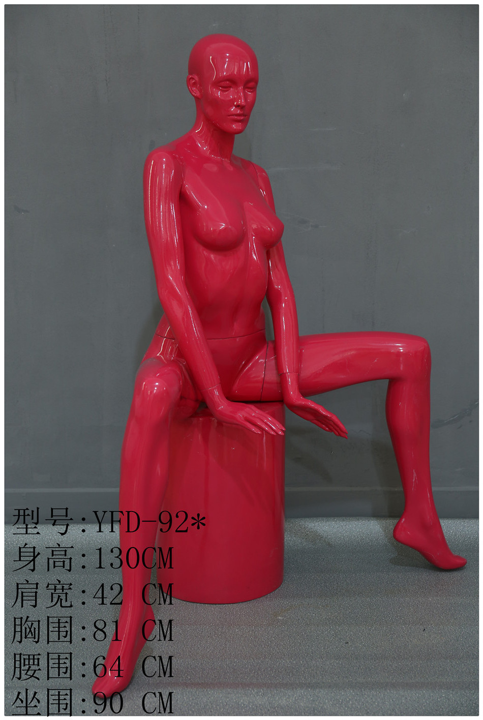 Women's Clothing Show Mannequins Custom Fashion Simulation Full Body Female Fiber Mannequins