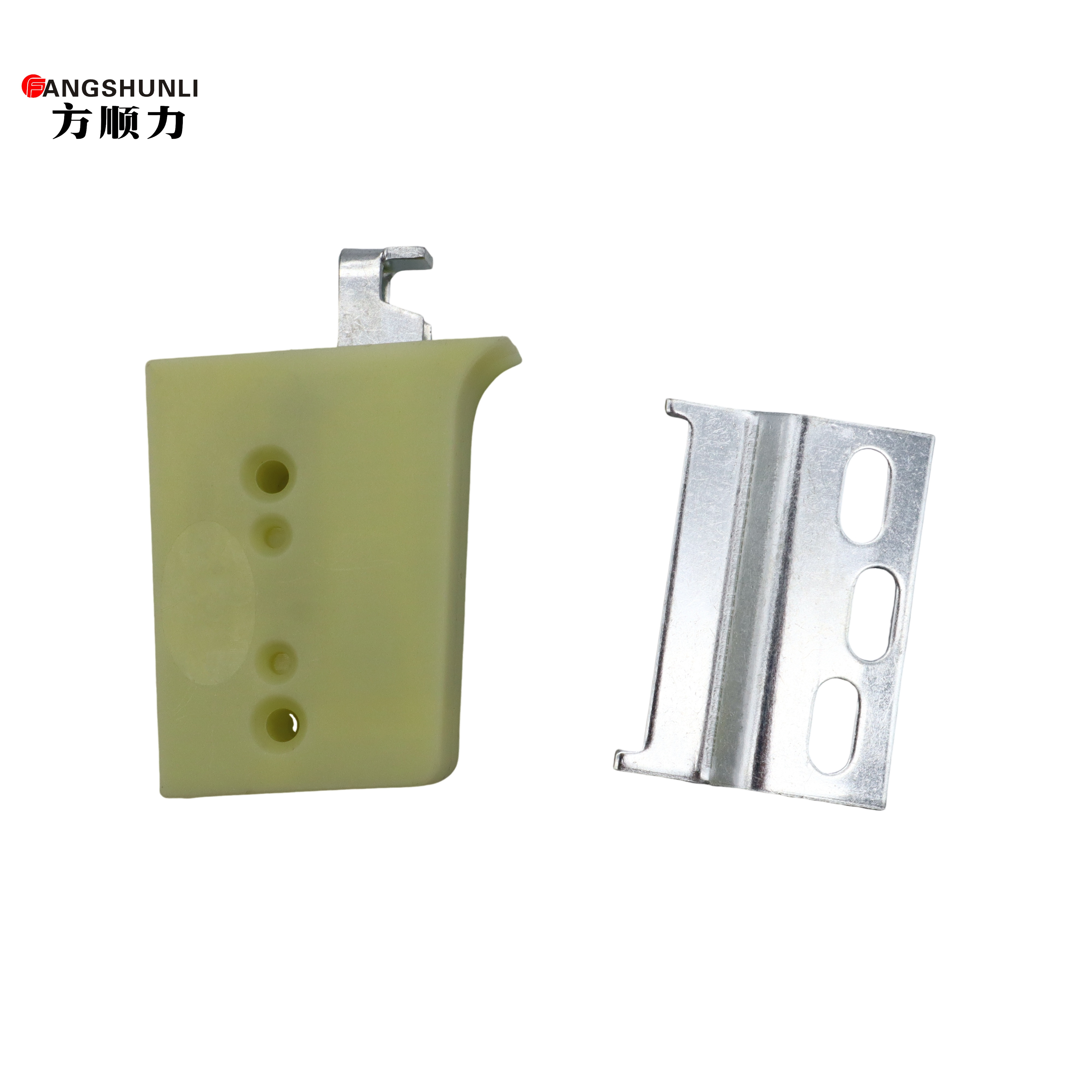 Not Easy To Deform Bracket Cabinet Hanger  Plastic Hanger Bracket With Iron Yellow Cabinet Shelf Hanging Bracket