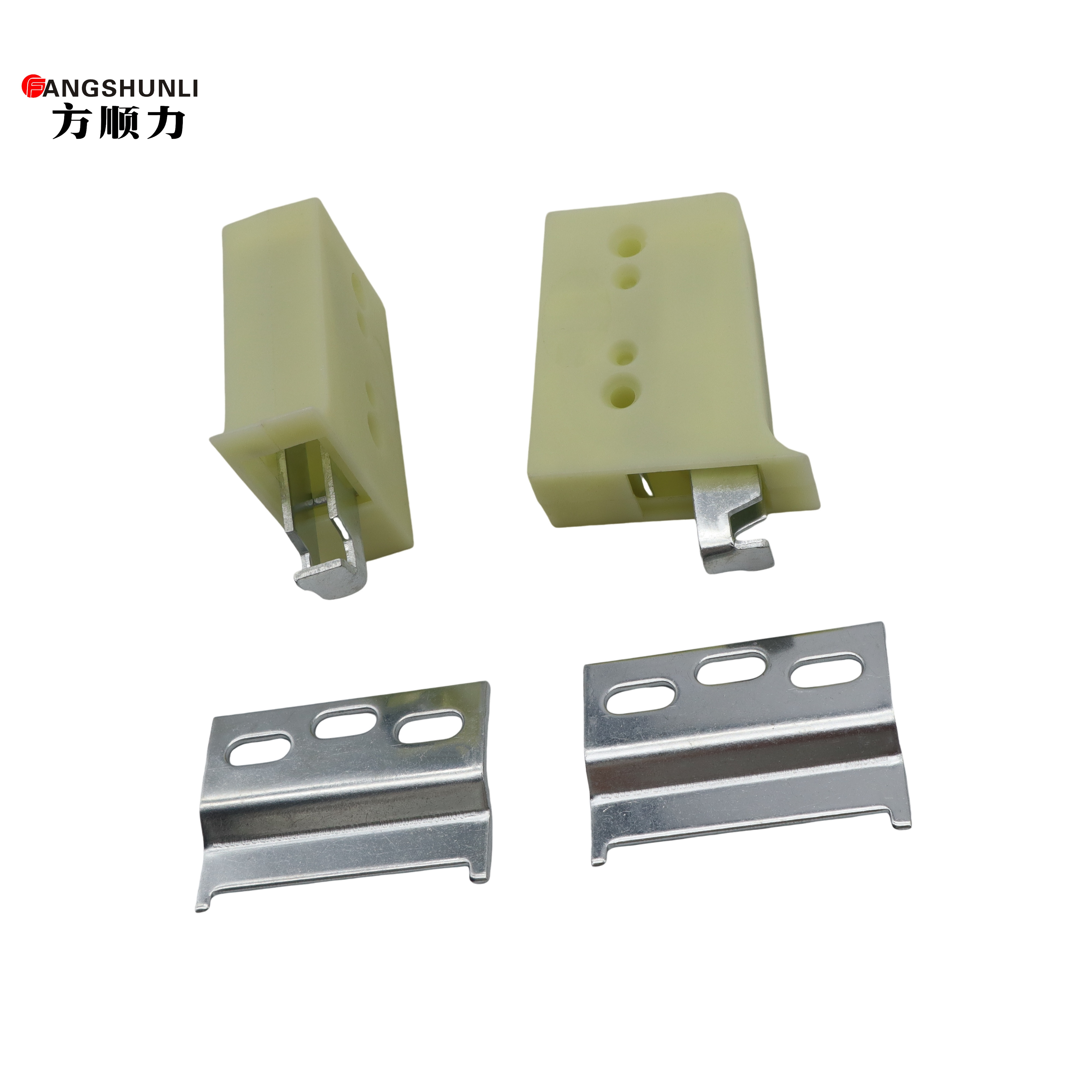 Not Easy To Deform Bracket Cabinet Hanger  Plastic Hanger Bracket With Iron Yellow Cabinet Shelf Hanging Bracket