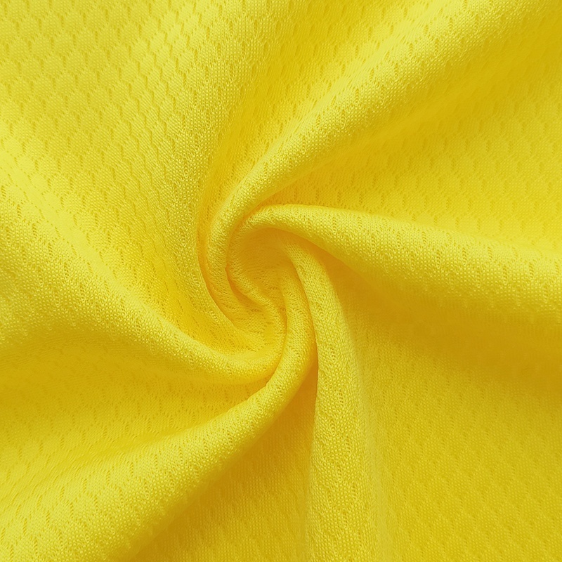 100 Polyester sports honeycomb mesh knitted fabric for sportswear T-shirt soccer jersey