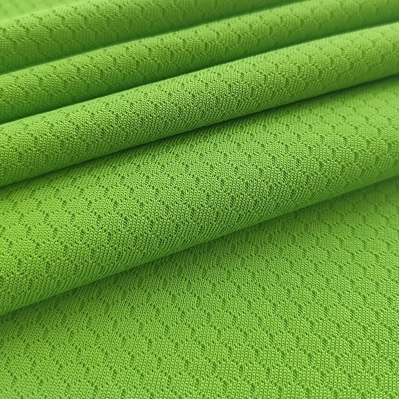 100 Polyester sports honeycomb mesh knitted fabric for sportswear T-shirt soccer jersey