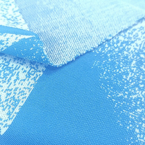 Polyester spandex elastane jacquard fabric for activewear sports t shirt