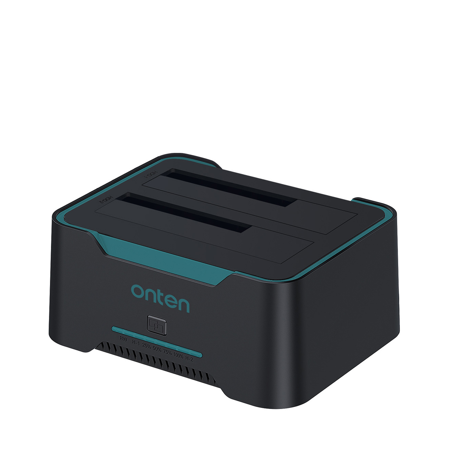 Onten Quality Hard Drive External 2.5 3.5-Inch HDD SSD MAX 16TB Two-Drive External Hard Drive Docking Station OTN-UHD6