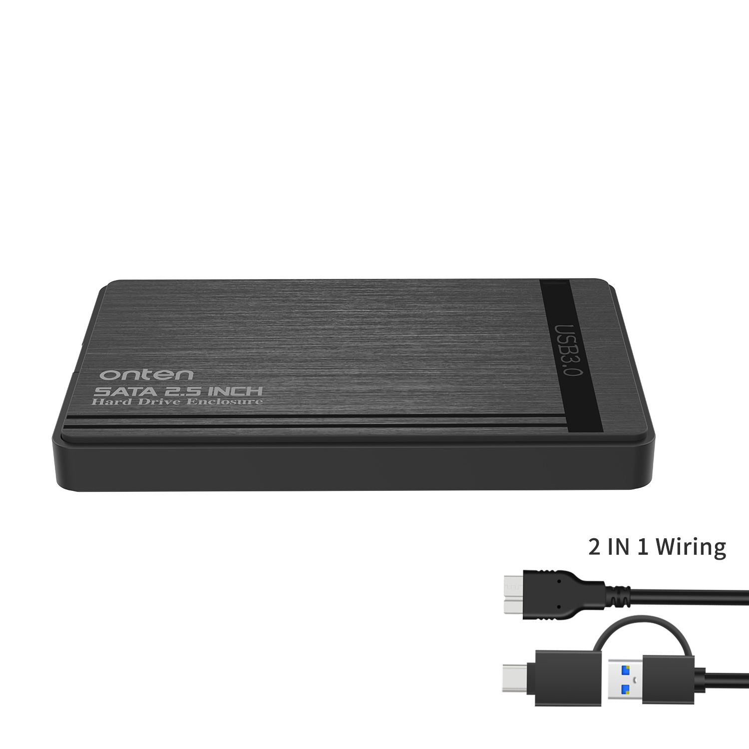 Wholesale Onten 2.5 Inch External HDD Case Enclosure SATA to USB 3.0 SSD Adapter for 1TB 2TB Hard Disk Drive Box OTN-UHD1