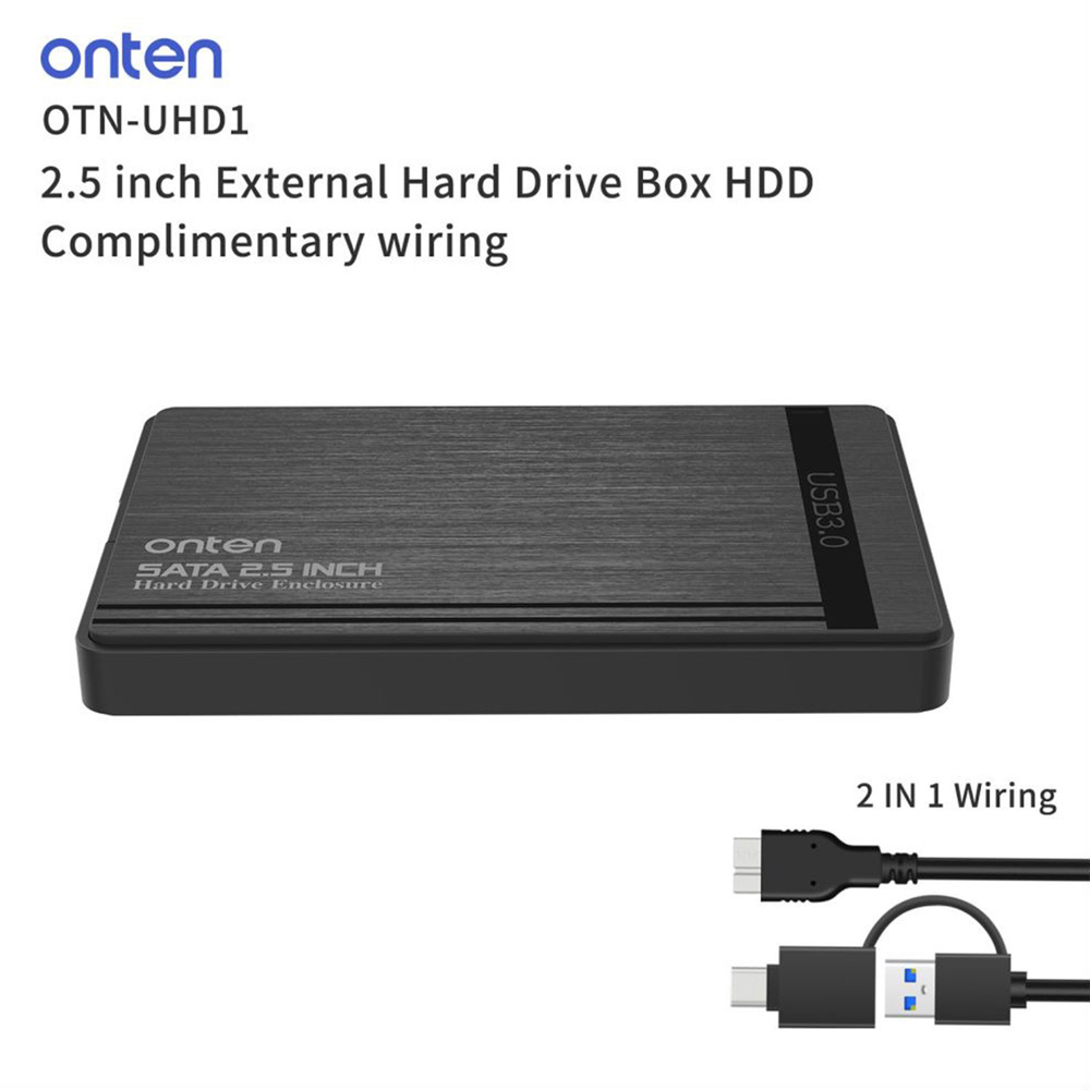 Wholesale Onten 2.5-Inch SATA to USB 3.0 SSD Adapter for SSD 1TB 2TB Hard Disk Drive Box External HDD Case Enclosure OTN-UHD1