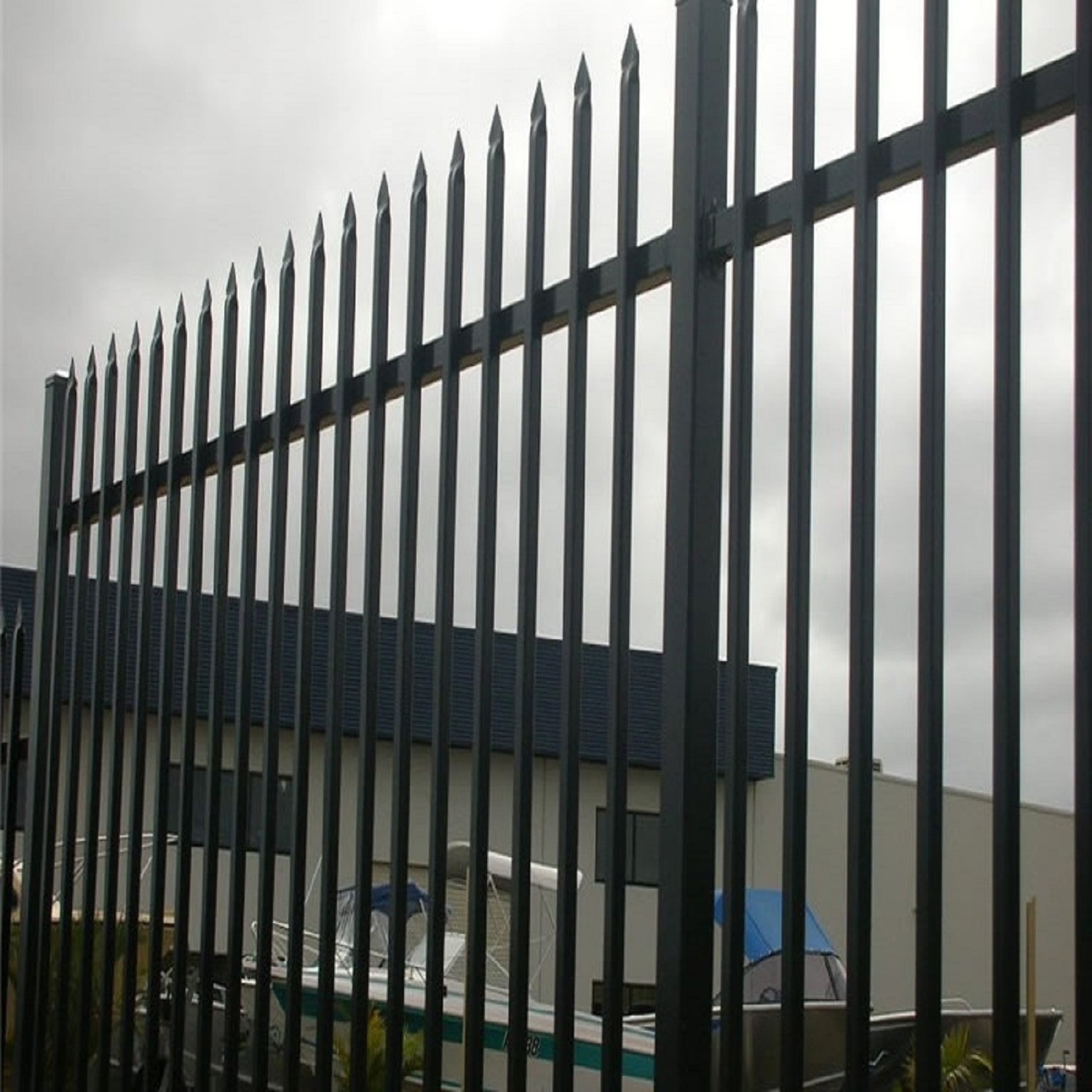 Popular Zinc Steel Welded Fence Garden Wrought Iron fence panels galvanized zinc steel picket fence