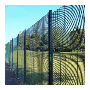 Customized and sample provided dense mesh guardrail board airport railway prison safety fence 358 barbed wire fence